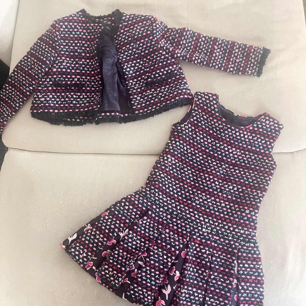 Oscar De La Renta size 6 girls tweed dress